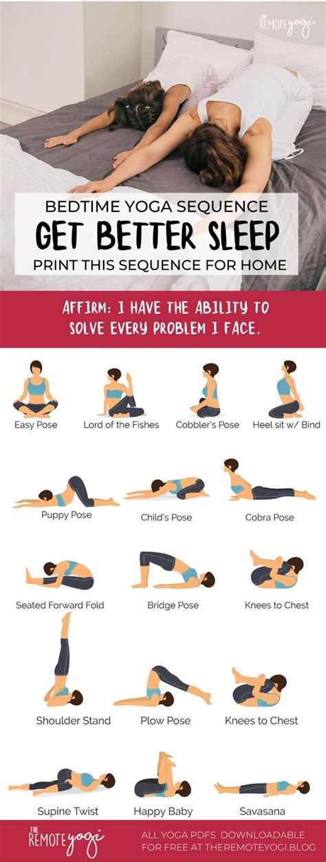 Relaxing Bedtime Yoga – Free Printable PDF | Bedtime yoga, Yoga for beginners, Yoga flow