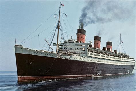 Rms Queen Mary 1952 Photograph by Eric Bjerke Sr