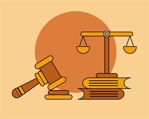 Law Concept. There are many books and Scales of justice in cartoon vector style for your design ...