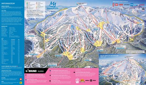 Mammoth Mountain Ski Area Map