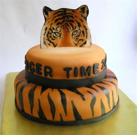 Tiger Time | Tiger cake, Tiger cakes, Tiger cake birthday