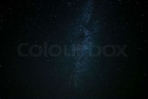 Milky Way galaxy in dark night sky | Stock image | Colourbox