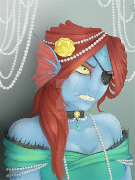 Pearly Undyne by TesEtch on DeviantArt