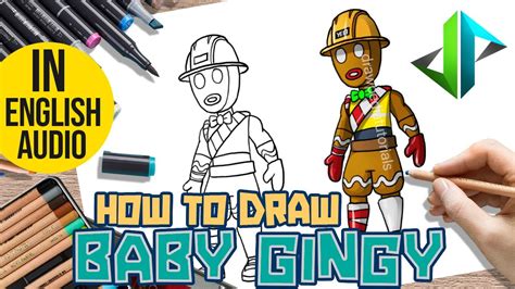 [DRAWPEDIA] HOW TO DRAW *NEW* BABY GINGY BACK BLING from FORTNITE - STEP BY STEP DRAWING ...