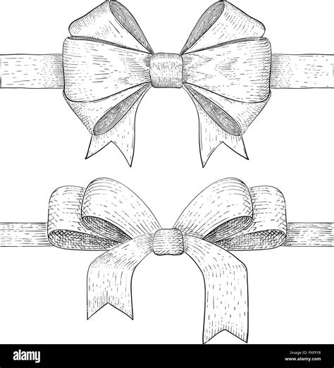 Ribbon Bow Drawing