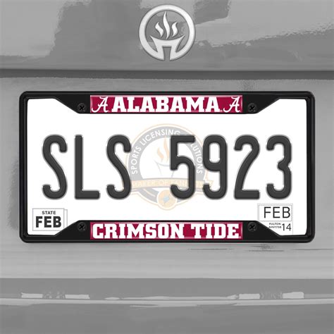 University of Alabama License Plate Frame - Black | Fanmats - Sports ...