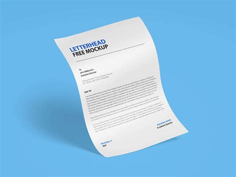 Free A4 Size Letterhead Paper Mockup PSD Set - Good Mockups