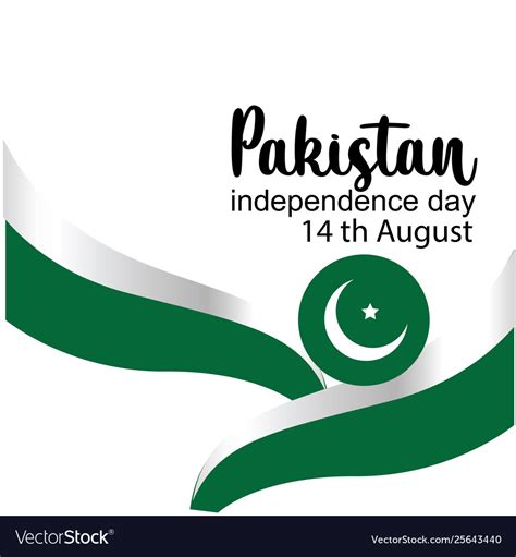 Celebrating pakistan independence day creative Vector Image