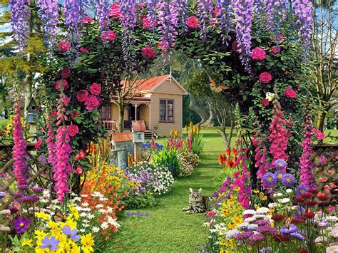 Flower Garden Backgrounds - Wallpaper Cave