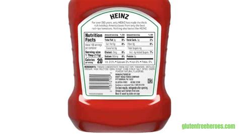 Is Heinz Ketchup Gluten Free. YES, but no Label