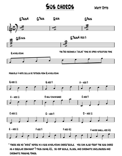 Lesson 143: The Sus Chord - G7sus4 - Matt Otto