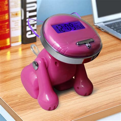 12/24 Hours digital smart alarm clocks for bedrooms with battery backup, Child Like Cute Cat ...