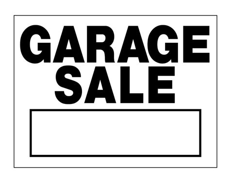 Rummage Sale Sign