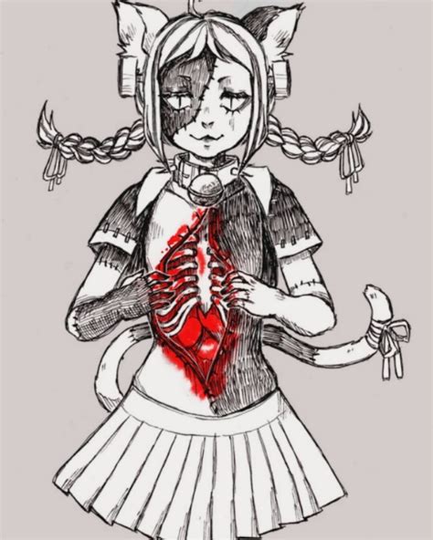 Art Manga, Anime Art, Candy Gore, Dark Drawings, Goth Art, Creepy Art, Dark Anime, Horror Art ...