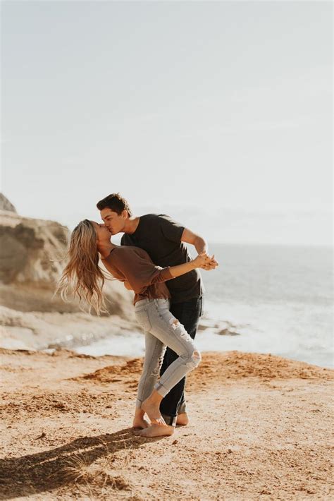 fun playful couples beach photography, running barefoot in the sand, oregon couples photographer ...