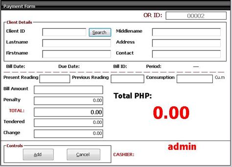 Water Billing System | SourceCodester