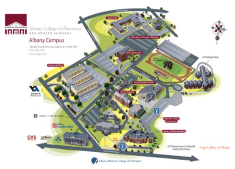 Campus Map | Albany College of Pharmacy and Health Sciences