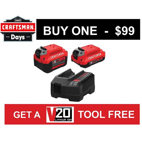 CRAFTSMAN Power Tool Batteries & Chargers at Lowes.com