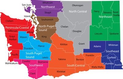 Washington State regions — 501 Commons