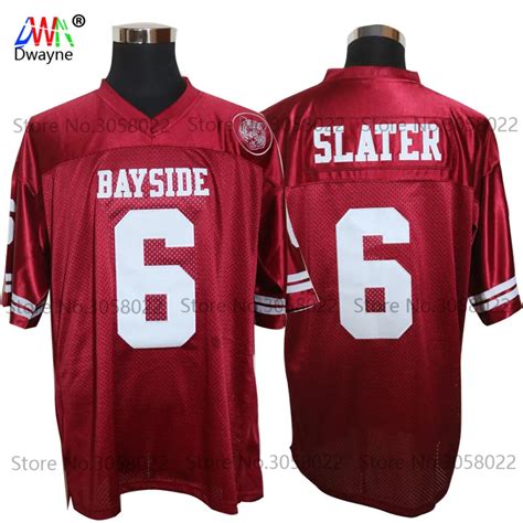 Cheap American Football Jerseys AC Slater 6 Bayside Tigers High School ...