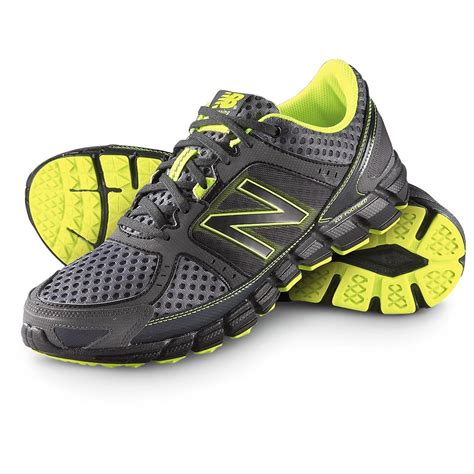 Men's New Balance® 750 Running Shoes, Gray / Yellow - 283826, Running ...