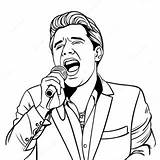 Famous Singer In Concert Coloring Page  Pagescom sketch template