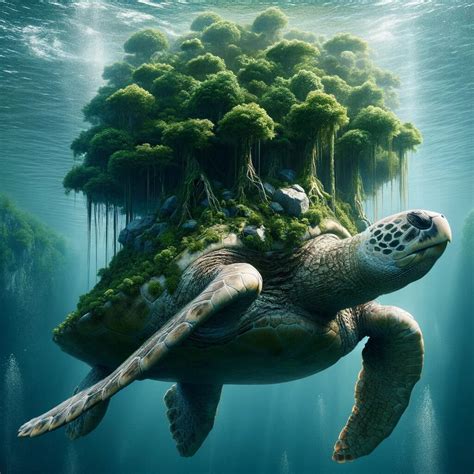 Aspidochelone - Deceptive island-turtle | mythicalcreatures.info