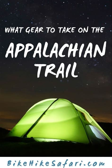 Complete Appalachian Trail Gear List and Packing List | Appalachian ...