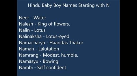 Top Hindu Boy Names