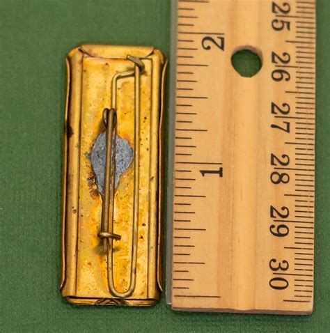 Vintage Minimalist Bar Gold Tone Clip K27 - Gem