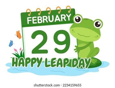 Happy Leap Day Vector Illustration On Stock Vector (Royalty Free) 2386394385 | Shutterstock