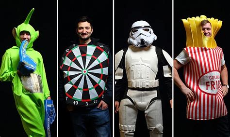 Darts fans wear fancy dress for the PDC World Championships 2015 ...