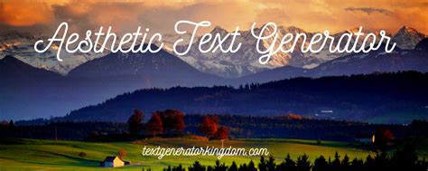 Aesthetic Text Generator| Aesthetic Fonts