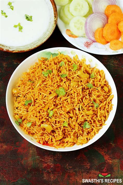 Tomato Rice Recipe - Swasthi's Recipes