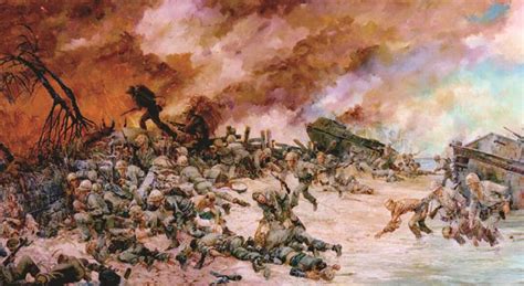 Tarawa, 20 Nov 1943, 1975 - Charles Waterhouse - WikiArt.org