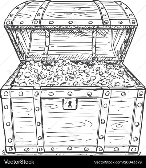 Pirate Treasure Chest Drawing - Image to u