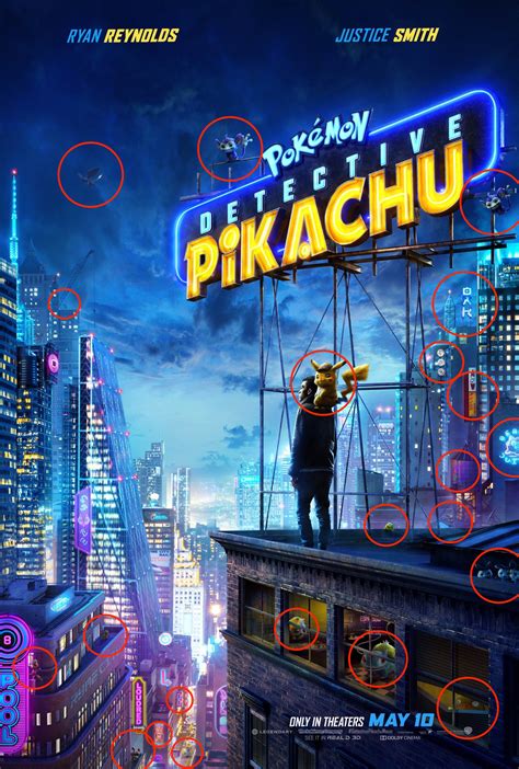 Detective Pikachu Poster Boasts a Bunch of Pokemon, Easter Eggs