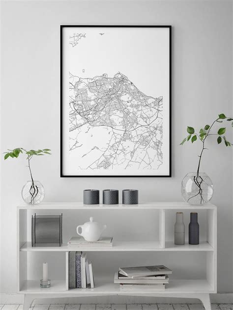 Edinburgh Map Poster - Milly Studio