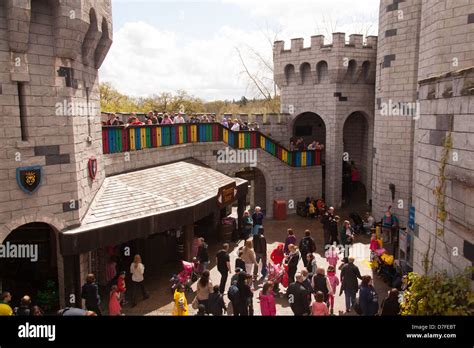 The castle containing the Dragon roller coaster ride, Legoland Windsor ...