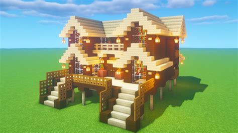 Minecraft House Ideas Oak Wood - Pixel Art Grid Gallery