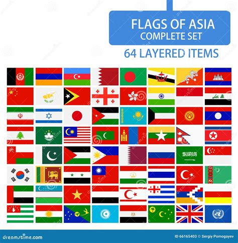 All Flags Of Asia