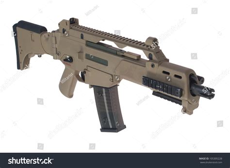 Modern Weapon German Army Assault Rifle Foto Stok 105305228 | Shutterstock