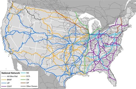 US Freight Rail Network [800x524] : MapPorn