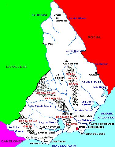 Mapa de Maldonado