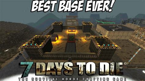 7 Days to Die - Best Base Ever - Castle Build Alpha 14.7 - YouTube