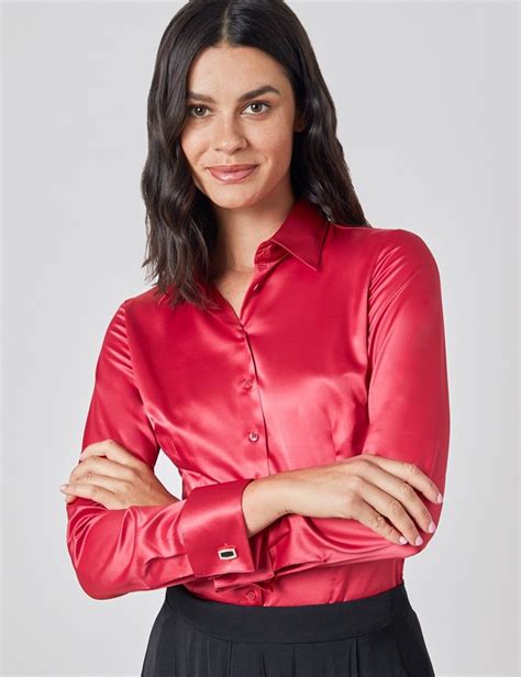 Hawes and Curtis | Satin shirt, Satin blouses, Blouse