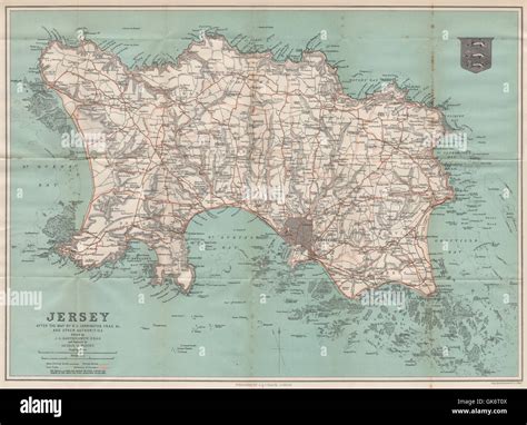 Map jersey channel islands hi-res stock photography and images - Alamy