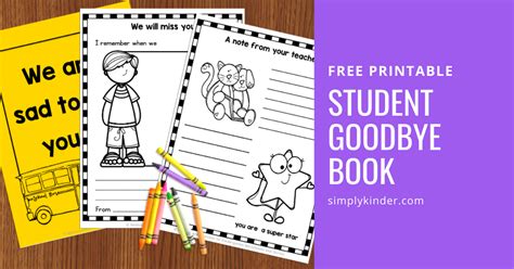 The Goodbye Book: A gift for students moving away - Simply Kinder