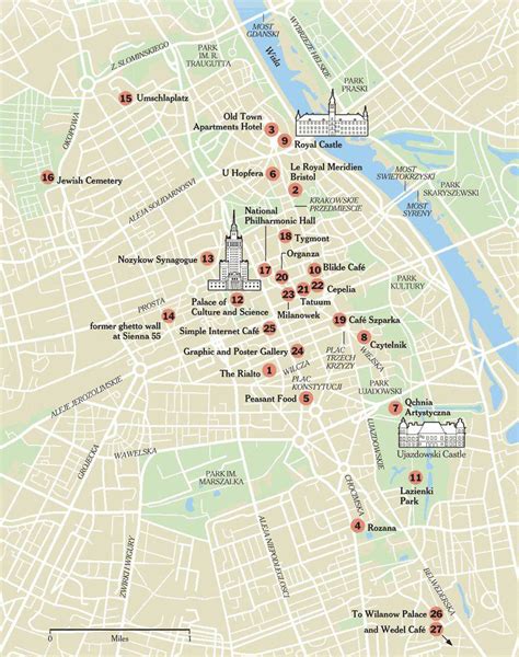 Large detailed tourist map of Warsaw city. Warsaw city large detailed ...