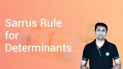 Sarrus Rule for Determinants | Definition, Examples, Diagrams